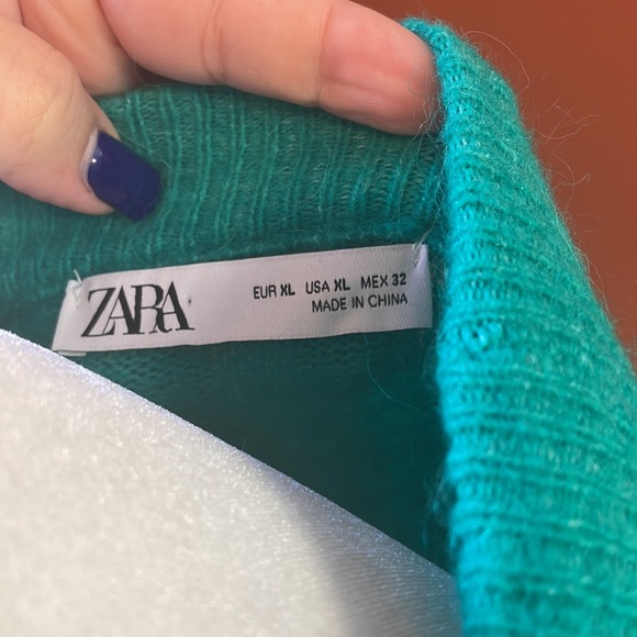 Zara Green Womens Sweater - Picture 4 of 5